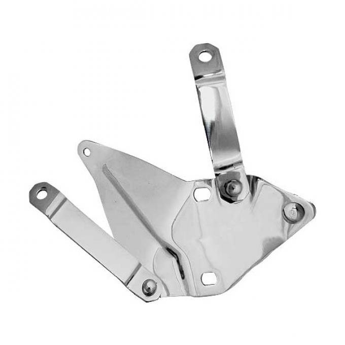 Hood Hinge Bracket Assemblies - Die Stamped - Stainless Steel - Ford Late 41-48 Passenger
