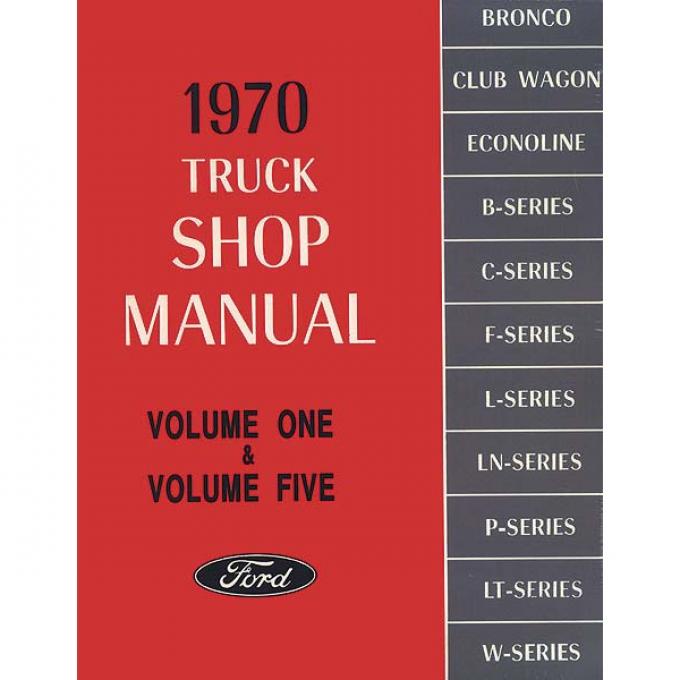 1970 Truck Shop Manual, Five Volume Set