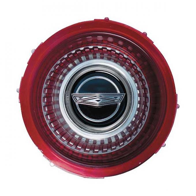 Ford Pickup Truck Wheel Cover Center - Red With Crest - For15 Wheel