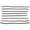 PUI 57-58 MERCURY / EDSEL 2DR 990914 | Belt Weatherstrip Kit/ 8pcs/ Mercury 2dr Hardtop