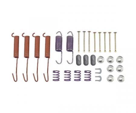 Ford Pickup Truck Drum Rear Brake Hardware Kit - Front Or Rear - With 12 1/8 x 2 Brakes - 2 Wheel Drive - F350