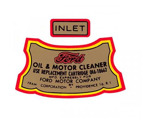Oil Filter Decal Set - Mercury
