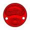 Model A Ford Tail Light Lens - Red Glass - For Drum Type Light