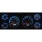 Mustang - New Vintage USA Aviator Series Kit - 6 Gauge Package, 1987-1993 - Programmmable Speedometer MPH