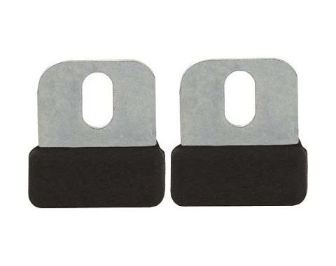 Glove Box Door Stops - Rubber Coated Steel - Lower - Ford