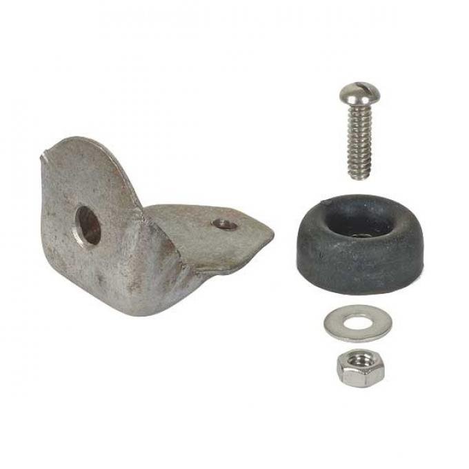 Inner Hood Bumper/ Bracket & Hardware Set - 10 Pieces - Ford Pickup Truck