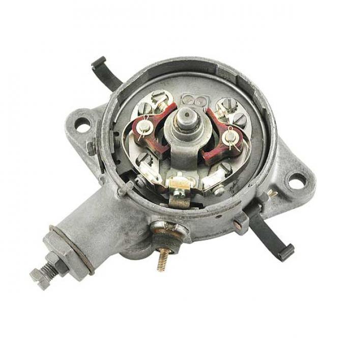 Distributor Assembly - Rebuilt - Clips To Hold Cap Style - With Points - No Rotor, Condenser, Cap Or Coil - V8 - Ford Passenger