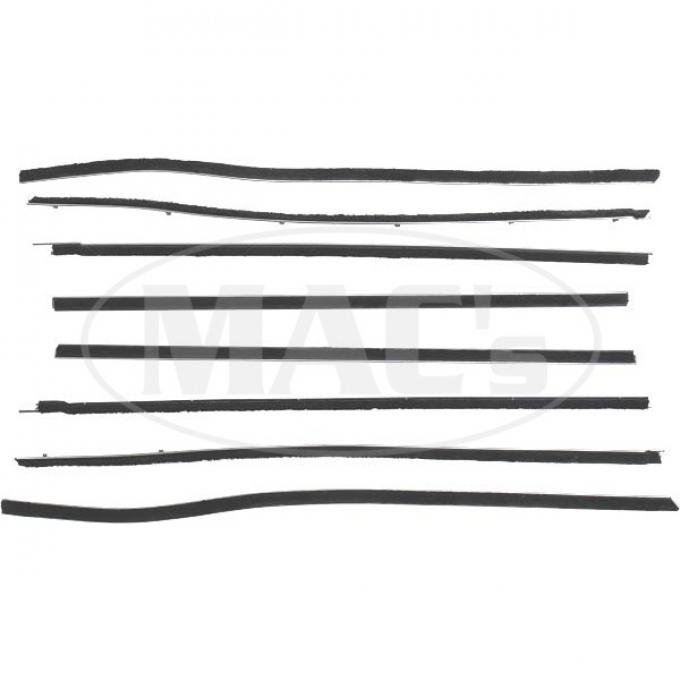 PUI 58 EDSEL CORSAIR 2 DR HTO 201260 | Belt Weatherstrip Kit/ 8 Pcs/ Edsel Corsair 2dr Hdtp