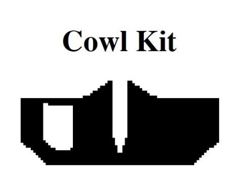 Insulation Kit, Cowl Kit, For Convertible, 1961-63