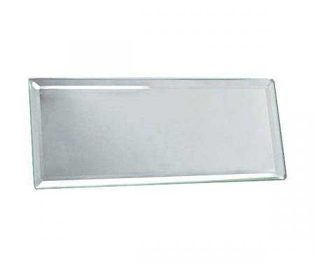 Model A Ford Inside Rear View Mirror Glass - 2-1/2 X 6 - Beveled Edges - Offers Better Visibility