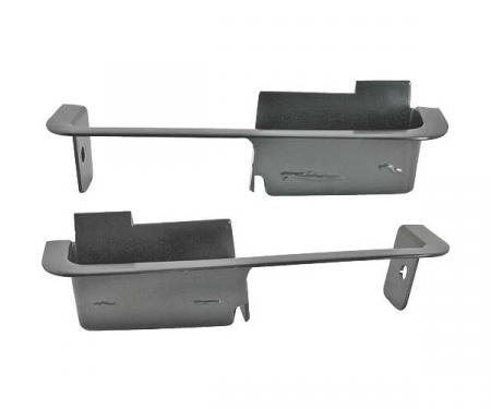Ford Mustang Door Panel Arm Rest Cups - Black - Short Style- For Deluxe Interior