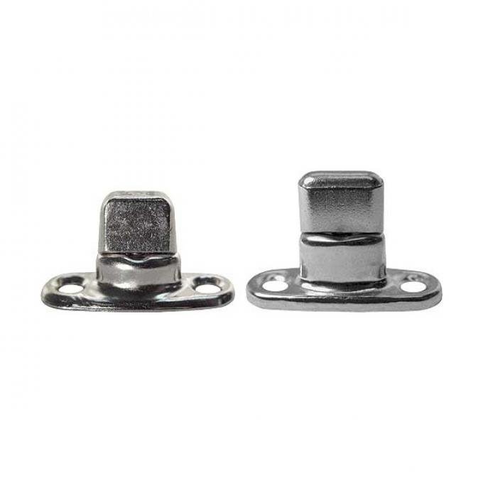 Model T Ford Side Curtain Fastener Set - Common Sense - Nickel - 24 Piece Set - Touring