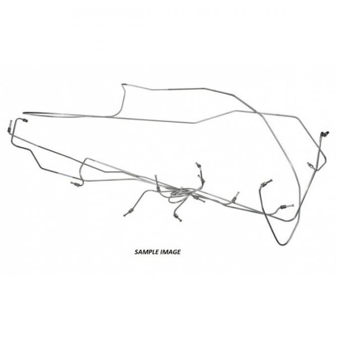 Ford Thunderbird Brake Line Kit, Power Brakes, Original Equipment Steel, 1957