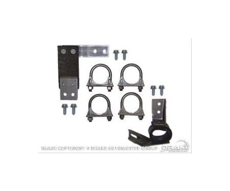 Ford Mustang exhaust hanger kit, dual exhaust mount kit 2.25 inches - OEM 1971-73