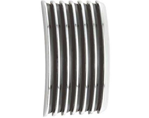 Ford Thunderbird Door Ornament, Chrome With Black Paint, 5 Per Side, 1958