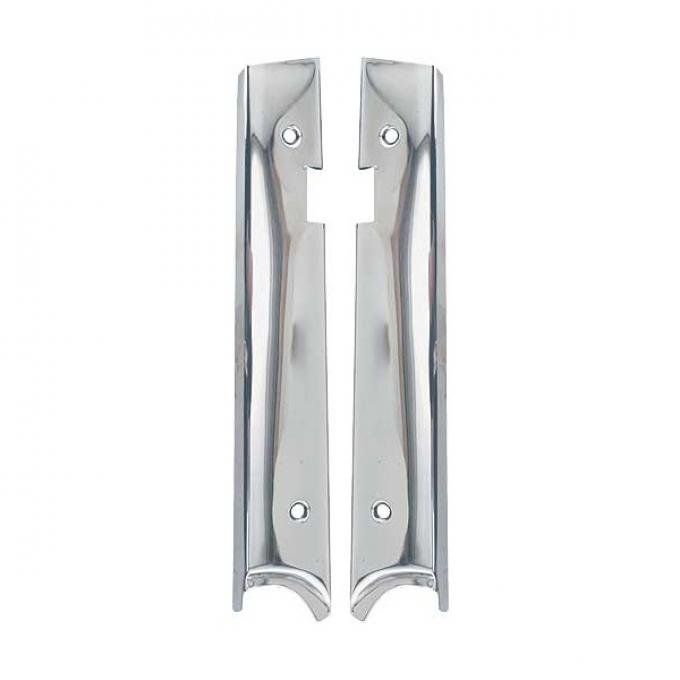 Windshield Garnish Mouldings - Stainless Steel - Ford 3 Window Coupe