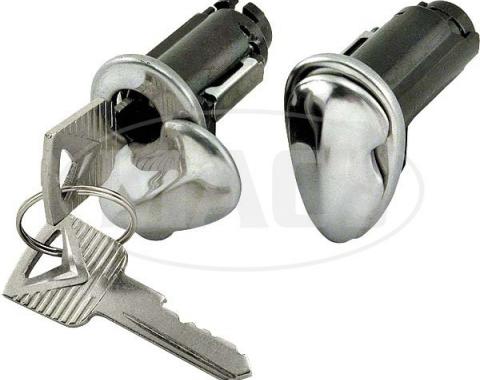 Door Lock Cylinder and Key Set - Right and Left