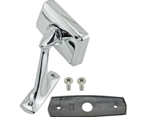Ford Thunderbird Outside Rear View Mirror, Manual Control, Base Gasket Included, Right, 1963