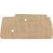 Ford Thunderbird Door Panel Water Shields, Kraft Paper With Poly Backing, Die-cut, 1955-57