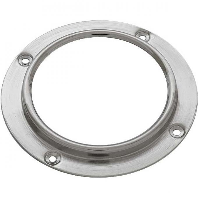 Model A Ford Speedometer Bezel - Nickel - For Round Northeast Speedometer - Mid 1930-1931