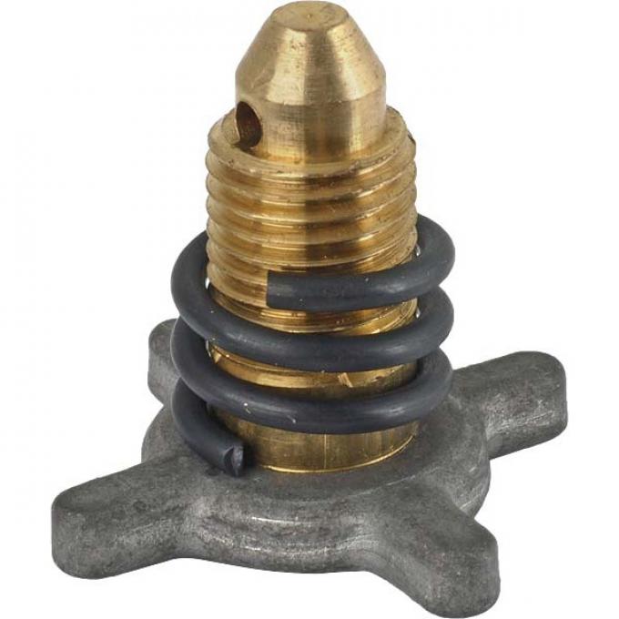 Model A Ford Drain Valve - Brass - Forged Handle - For CastIron Style Sediment Bowl