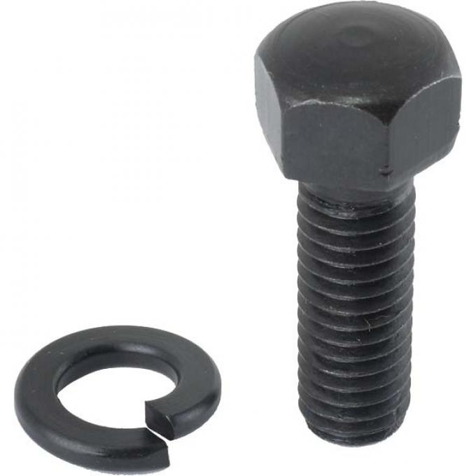 Model A Ford Front Timing Gear Cover Bolt Set - 14 Pieces -Original Type - Black Oxide - Dome Head