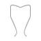 Outer Grille Trim Mouldings - Stainless Steel - Ford Passenger