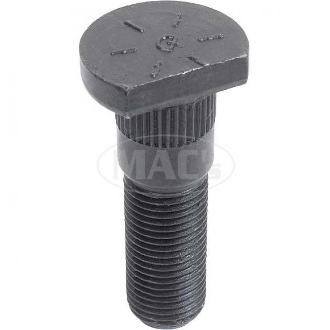 Front Hub Bolt - Use Only With 21A-1125 (Brake Drum) - Straight Sided - .56 X 1.74 Overall Length With 1/2 X 20 Threads- Ford