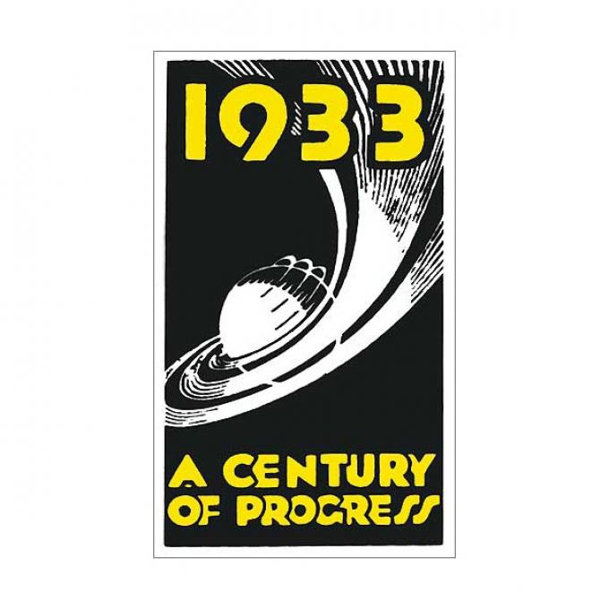 Nostalgia Decal - 1933 - A Century Of Progress - 3 Tall