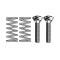 Model A Ford Headlight Focus Spring & Screw Set - 4 Pieces