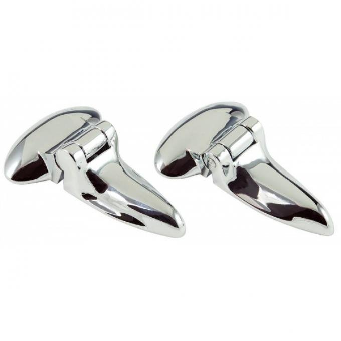 Trunk Lid Hinges - Chrome - Ford Humpback, Ford Tudor & Ford Fordor