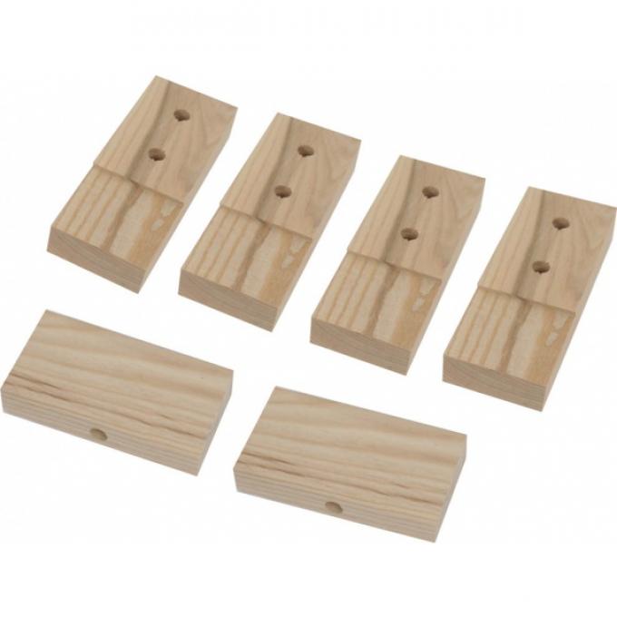 Model T Ford Body Block Set - Wood - 6 Pieces - Touring & Tudor Sedan