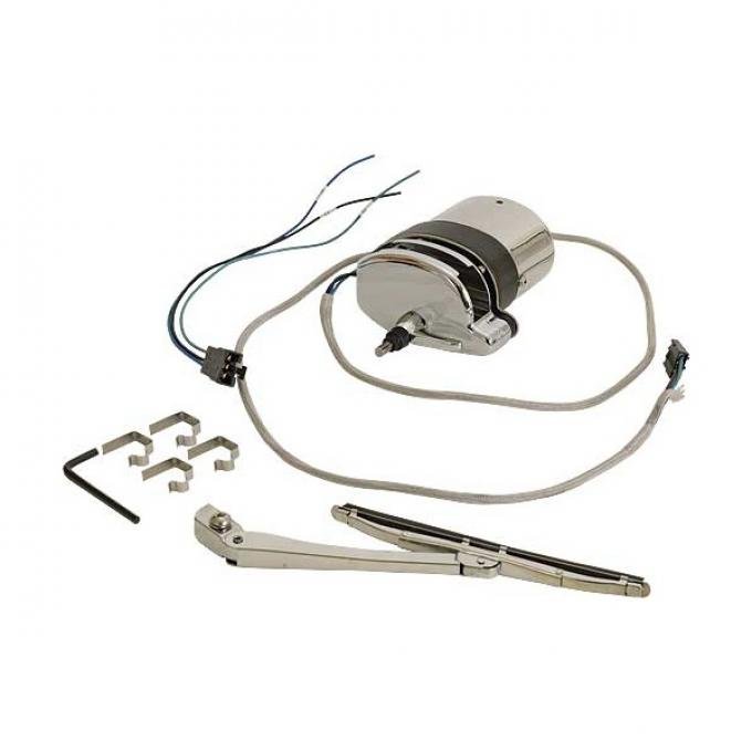 Electric Wiper Motor Kit - 12 Volt - Open Car