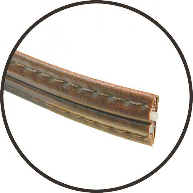 Model A Ford Hidem Welt Trim - N8 Two-tone Brown - 5/8 Wide- Sold By The Foot