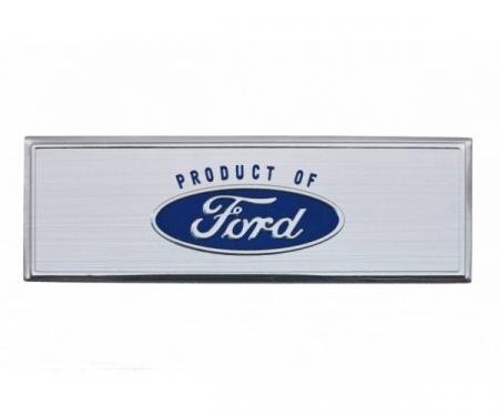 Ford Mustang - Scuff Plate Emblem, Blue, 1967