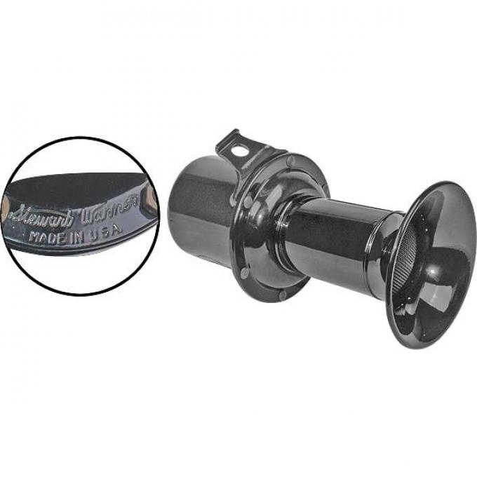Model A Ford Horn Assembly - 12 Volt - Aftermarket Stewart Warner Type With Bracket - Top Quality Authentic Ah-ooh-ga