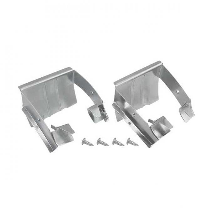 Ashtray Retainers - Die Stamped Steel - Corrosion ResistantPlating - Includes Hardware - Ford