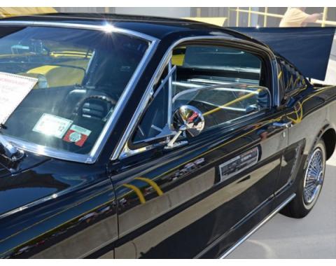 Door Glass, Left - 65-66 Ford Mustang - Fastback