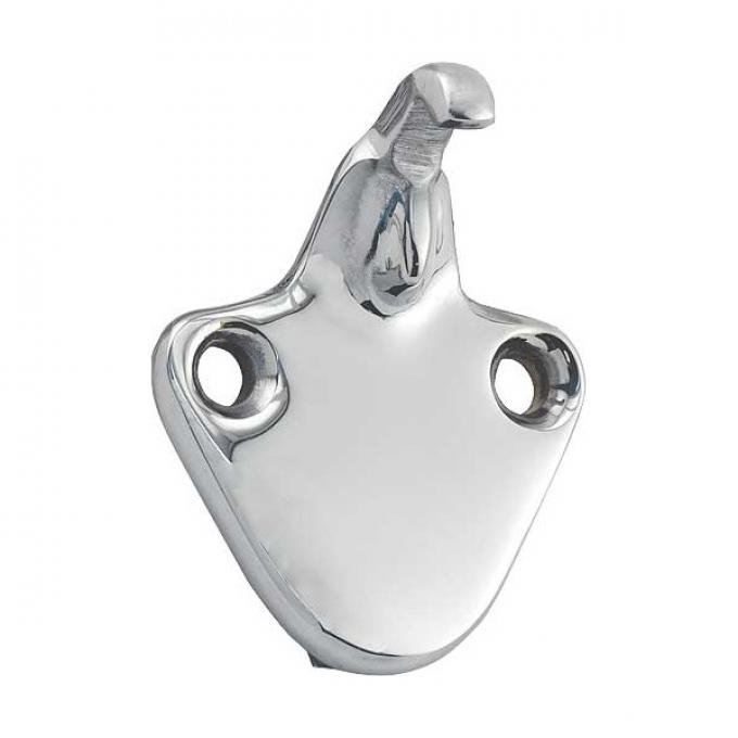 Convertible Top Latch Catch - Center - Chrome - No Hole - Ford