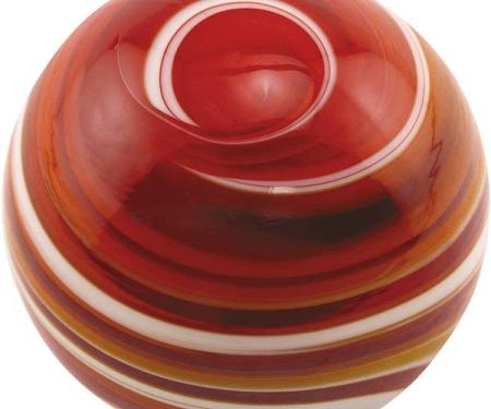 Gear Shift Knob - Floor Shift - Glass - Red Swirl - Ford