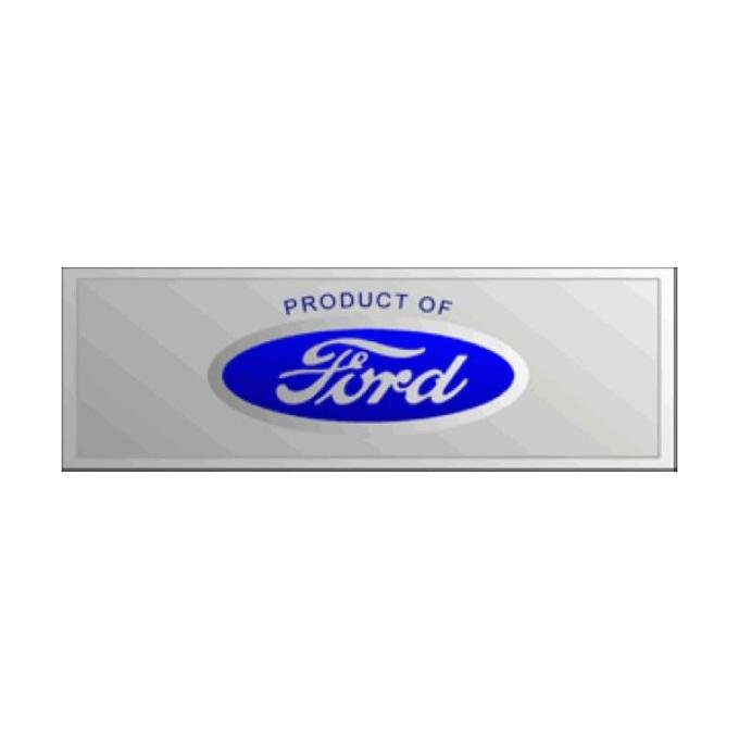 Door Scuff Plate Center Emblem - Blue Logo - Adhesive Backing