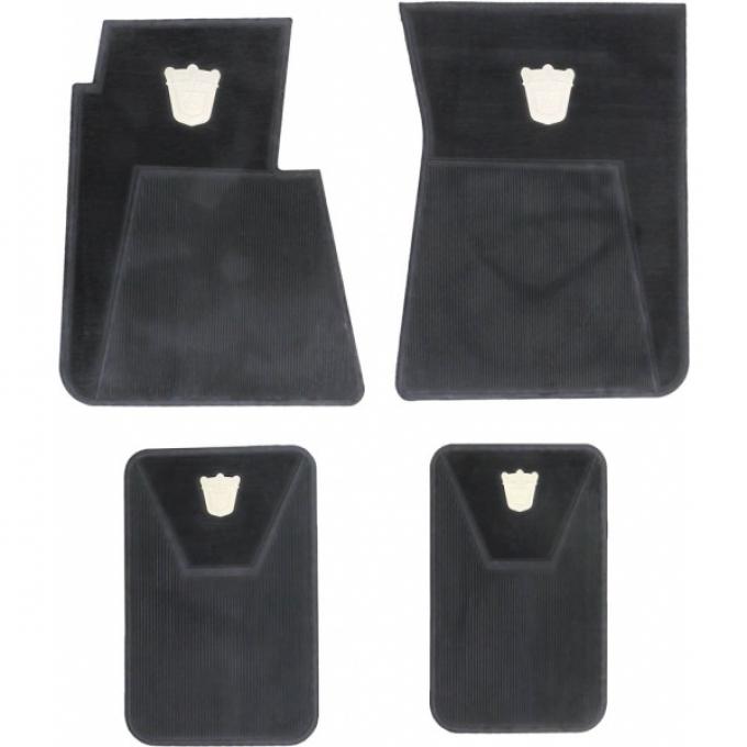 Rubber Accessory Floor Mats, Pair, Galaxie, 1960-1964