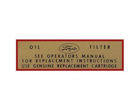 Oil Filter Canister Decal - Mercury