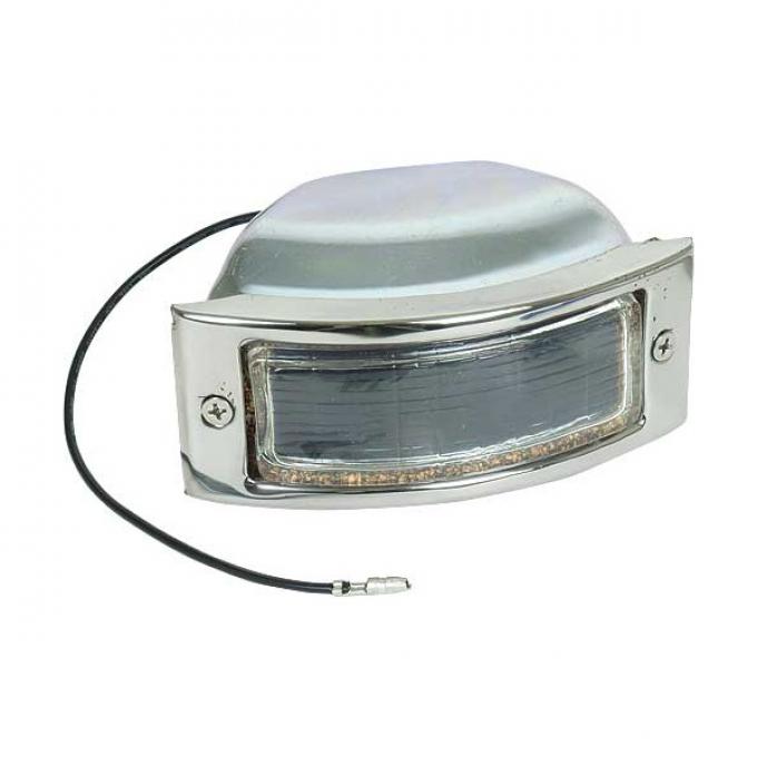Ford Pickup Truck Parking Light Assembly - Polished Stainless Steel Rim - F1 Thru F3