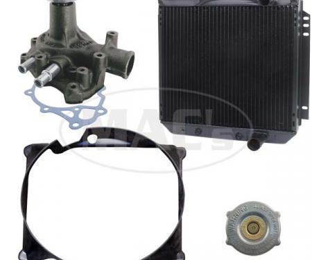 66/69 Fairlane/Ranchero Cooling Kit (3 Row-351 AC) 20 In Rad