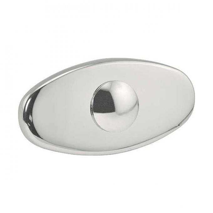 Model T Ford Bumper Rear Outer Clamp - For Split Bar - Chrome - Includes Chrome Bolt