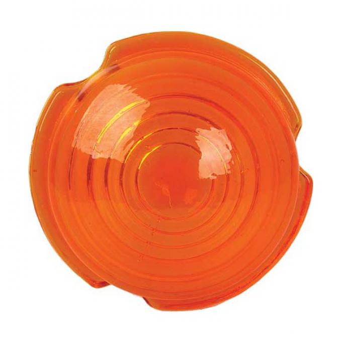 Parking Light Lens - Round - Amber Glass - Ford Pickup Truck Except C.O.E.