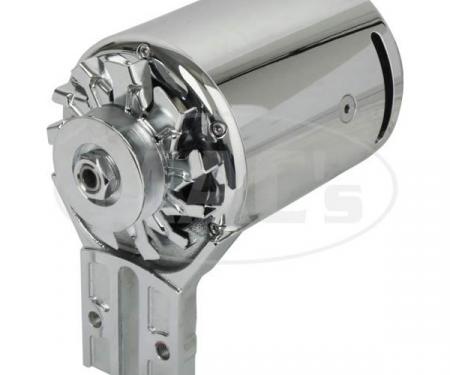 PowerGen Alternator, Chrome, Flathead V8, 12 Volt Negative,1940-1948