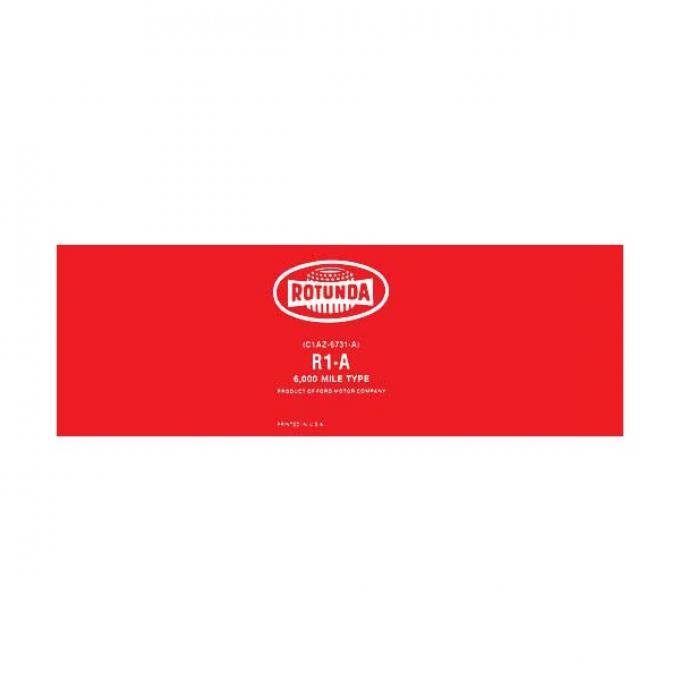 Rotunda Oil Filter Decal - Red - Mercury