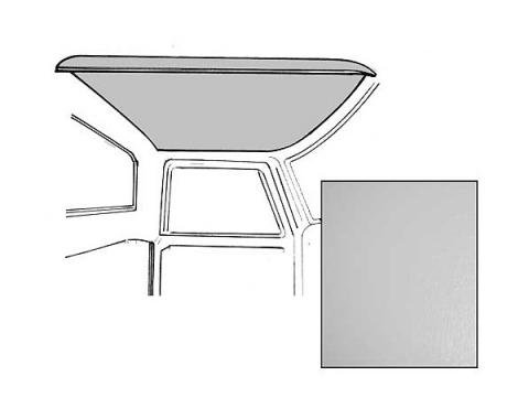 Ford Pickup Truck Headliner - Gray Non-Perforated - Ford Standard Cab Ford F100 To Ford F350